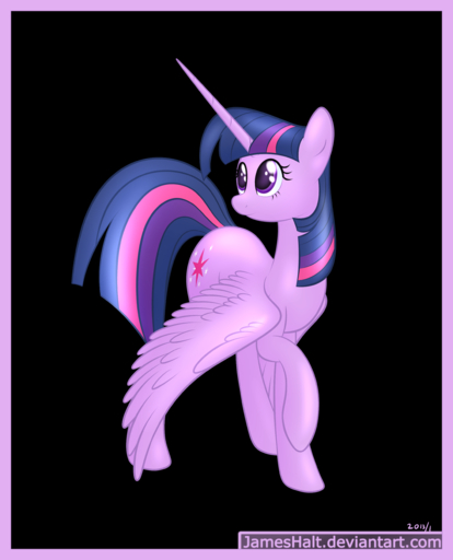 2013 absurd_res alpha_channel border cutie_mark equid equine feathered_wings feathers female feral fur hair hi_res horn horse jameshalt looking_up mammal multicolored_hair pink_hair purple_body purple_border purple_eyes purple_feathers purple_fur purple_hair simple_background solo text transparent_background twilight_sparkle_(mlp) two_tone_hair winged_unicorn wings // 4200x5200 // 3.1MB