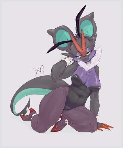 2019 5:6 anthro anthrofied biped blush border breasts bunny_costume camel_toe claws clothing costume fake_ears female footwear green_eyes grey_background grey_border half-closed_eyes high_heels lc79510455 legwear narrowed_eyes neck_tuft noivern pantyhose pokemon_(species) shoes simple_background solo tuft video_games wide_hips yellow_sclera // 750x900 // 53.0KB