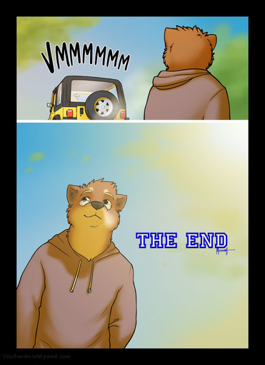3rd_party_watermark anthro biped canid canine canis car chris_(meesh) clothed clothing comic detailed_background dialogue digital_media_(artwork) domestic_dog driving english_text eyewear fully_clothed fur glasses hoodie jeep little_buddy male mammal meesh plant smile solo standing text topwear tree vehicle watermark // 716x989 // 130.7KB
