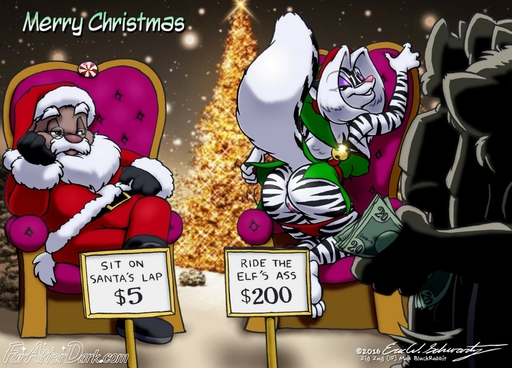 2016 anthro butt christmas clothing duo_focus english_text eric_schwartz felid female furafterdark genitals group holiday_message holidays humor imminent_sex male mammal mephitid money pantherine plant presenting presenting_pussy price prostitution pussy sabrina_online santa_claus sitting skunk stripes text tiger tree underwear webcomic webcomic_character zig_zag // 1280x920 // 263.7KB