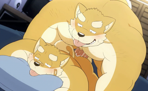 anal anal_penetration animated anthro band-aid bandage bara_tiddies beartouma_0517 breath bungo_(beartouma_0517) canid canine canis domestic_dog duo father father_and_child father_and_son genitals incest_(lore) male malemale mammal monta_(beartouma_0517) overweight overweight_male parent parent_and_child pecs penetration penis son thick_penis tongue tongue_out // 1280x788 // 6.2MB
