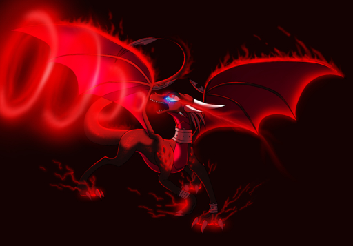 2019 absurd_res activision blue_eyes claws cynder digital_media_(artwork) dragon female feral hi_res horn membrane_(anatomy) membranous_wings open_mouth plaguedogs123 red_theme scales scalie solo spyro_the_dragon teeth video_games western_dragon wings // 3725x2597 // 2.4MB
