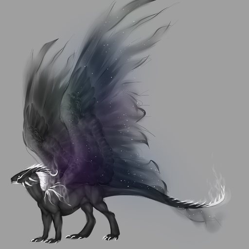 1:1 ambiguous_gender dragon feathered_dragon feathered_wings feathers feral hi_res horn long_neck simple_background solo standing wings yasmil // 2000x2000 // 381KB