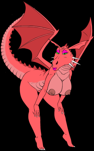 dragon dragon_(shrek) dragoness dreamworks female pink roary scalie shrek_(series) solo // 1111x1783 // 285.6KB