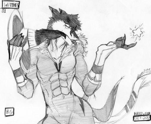 2017 abs absurd_res arika_moon_star breasts claws clothing collarbone female fingernails flat_chested fur_collar halloween harpseal hat headgear headwear hi_res holidays long_tongue looking_away magic magic_user monochrome muscular muscular_female nails ribs sergal solo standing star stare suit thick_thighs tongue wide_hips witch witch_hat // 2970x2448 // 5.2MB