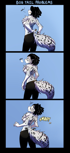 2020 absurd_res adira_(twokinds) anthro arm_tuft black_hair blue_background bottomwear breasts breath button_(fastener) button_pop chest_tuft clothed clothing comic conditional_dnp dressing elbow_tufts emanata english_text eyes_closed fail felid female fluffy fluffy_tail fur furgonomics furry_problems grey_body grey_fur hair hi_res humor keidran mammal multicolored_body multicolored_fur pantherine pants partially_clothed pink_nose rear_view side_boob simple_background snow_leopard solo sound_effects spots spotted_body spotted_fur spotted_tail stretching surprise text tom_fischbach tongue tongue_out topless tuft twokinds wardrobe_malfunction webcomic webcomic_character white_body white_fur wide_eyed // 1200x2610 // 1.1MB