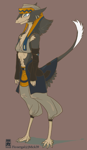 anthro biped blue_eyes clothed clothing female looking_away mammal mick39 sergal simple_background solo standing // 556x958 // 125.1KB