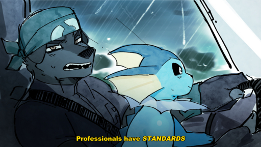 absurd_res anthro canid canine canis car clothed clothing detailed_background domestic_dog driving duo eeveelution english_text female feral goon_(goonie_san) goonie-san hi_res male malefemale mammal meme nintendo on_lap open_mouth pokemon pokemon_(species) raining sitting_on_lap team_fortress_2 text valve vaporeon vehicle video_games // 3544x2000 // 5.8MB