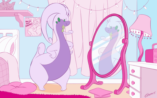 16:10 2019 2d_animation ambiguous_gender animated antennae_(anatomy) anthro azumarill bedroom dragon frame_by_frame garrts goodra hands_on_hips inside loop machamp mirror nintendo pokemon pokemon_(species) poster purple_body purple_skin reflection shaking_hips short_playtime skitty slime smile smirk smug solo thick_tail thick_thighs video_games wide_hips widescreen // 960x600 // 295.7KB
