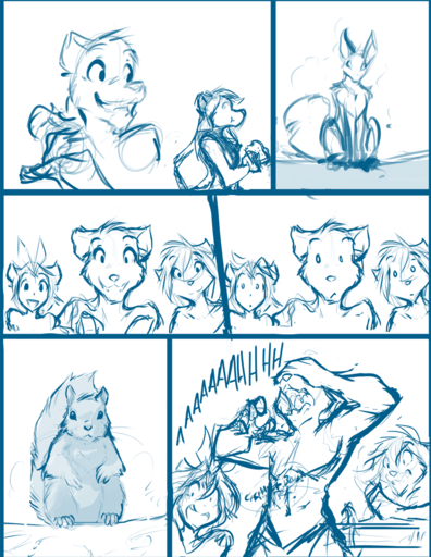 animal_humanoid anthro april_fools blue_and_white canid canine canis casual_nudity comic conditional_dnp female feral food fur group hair human humanoid humor joke karen_taverndatter keidran male mammal monochrome mrs._nibbly raine_silverlock realistic rodent sandwich_(food) sciurid simple_background sketch sythe_(twokinds) text tom_fischbach transformation tree_squirrel twokinds webcomic webcomic_character white_background wolf // 850x1100 // 178.1KB