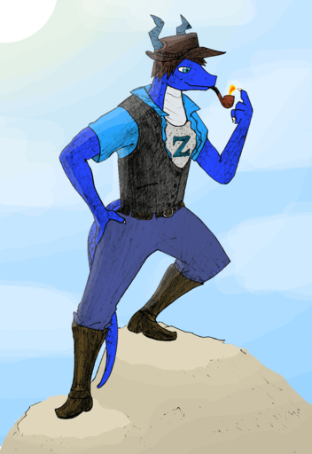 anthro blue_body blue_eyes blue_fur blue_scales boots bottomwear captainzepto chainmail clothed clothing denim denim_clothing dragon footwear fully_clothed fur hat headgear headwear hi_res jeans male navarchus_zepto pants pipe scales scalie shirt simple_background smoking smoking_pipe solo sun topwear // 1088x1581 // 855.0KB