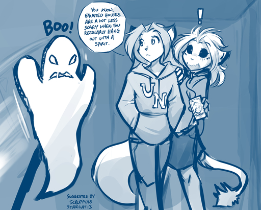 ! 2020 anthro black_sclera blue_and_white bottomwear canid canine cellphone clothed clothing conditional_dnp dialogue duo english_text felid female fox hands_in_pockets hi_res holding_object hoodie keidran laura_(twokinds) lion looking_aside mammal monochrome open_mouth pantherine phone pockets scared sketch skirt smartphone spirit text tom_fischbach topwear twokinds webcomic webcomic_character will-o-wisp willow_wisp // 1596x1280 // 953.3KB
