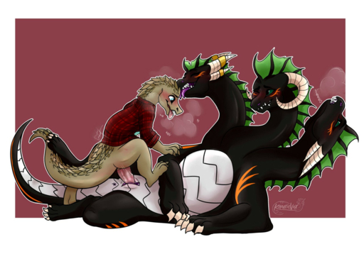 3_heads anthro anthro_on_feral anthro_penetrating anthro_penetrating_feral bestiality bottomless clothed clothing dragon duo female female_on_anthro female_penetrated feral feral_penetrated hydra jacket khaoticvex licking lizard male malefemale male_on_feral male_penetrating male_penetrating_female multi_head multifur penetration penile penile_penetration penis_in_pussy phrynosomatid reptile scalie sex spiny_lizard tongue tongue_out topwear vaginal vaginal_penetration western_fence_lizard // 1280x896 // 845.8KB