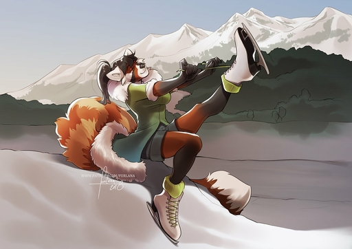 2018 5_fingers ailurid anthro biped black_hair clothed clothing detailed_background female fingers furlana hair mammal red_panda sitting smile solo // 1527x1080 // 163.3KB