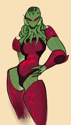 alien artblush ben_10 cartoon_network chimera_sui_generis clothed clothing female humanoid monster myaxx solo tentacles // 502x877 // 319.3KB