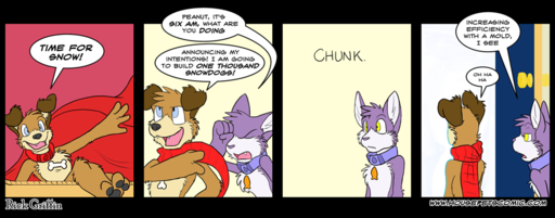 alpha_channel anthro canid canine canis comic domestic_cat domestic_dog duo english_text felid feline felis female flat_chested grape_jelly_(housepets!) inside male mammal peanut_butter_(housepets!) rick_griffin simple_background snow text transparent_background url webcomic webcomic_character // 913x358 // 207.3KB