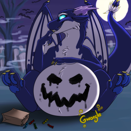 1:1 2019 abdominal_bulge after_vore belly big_belly blue_body blue_eyes blue_fur blue_tongue bulge claws digestion dragon eating feathers feral fluffy food full_belly fur furred_dragon graveyard halloween hand_on_stomach hi_res holidays horn hungry lothar male male_pred membrane_(anatomy) membranous_wings moon multicolored_body multicolored_fur night open_mouth oral_vore organs outside pawpads paws plant sitting soft_vore solo stomach teeth text tongue tree two_tone_body two_tone_fur vivamus_lican. vore white_body white_fur wings // 1280x1280 // 1.5MB