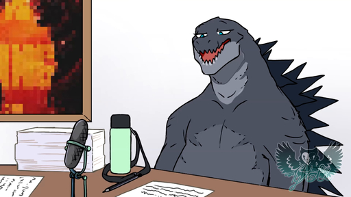 16:9 2021 2_bears_1_cave 2d_animation 5_fingers <3 animated anthro ape biped blue_eyes blush bodily_fluids brown_body brown_fur credits crying_laughing cup detailed_background dialogue dragon duo english_audio fangs fingers frame_by_frame fur godzilla godzilla_(series) gorilla grey_body haplorhine hi_res horn humor hydra kaiju king_ghidorah king_kong kool-aid laugh long_playtime male mammal microphone one_eye_closed open_mouth podcast primate red_eyes scales sitting sound sweat teeth toho tongue tytofi underwater voice_acted water webm wholesome_somehow widescreen yellow_body yellow_scales // 1920x1080, 72.1s // 10.1MB
