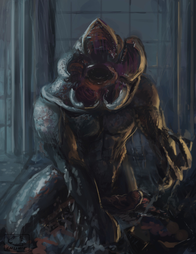 2016 abs biceps big_penis chunie crouching demogorgon detailed_background digital_media_(artwork) erection foreskin gaping_mouth genitals hi_res humanoid humanoid_genitalia humanoid_penis inside male monstrous_humanoid muscular muscular_humanoid muscular_male not_furry nude open_mouth partially_retracted_foreskin pecs penis shower solo teeth vein veiny_penis water wet // 984x1280 // 337.3KB