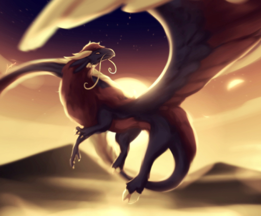 2019 ambiguous_gender ausp-ice claws day digital_media_(artwork) dragon feathered_dragon feathered_wings feathers fur furred_dragon hi_res hooves outside sky star starry_sky wings // 2403x1984 // 2.4MB