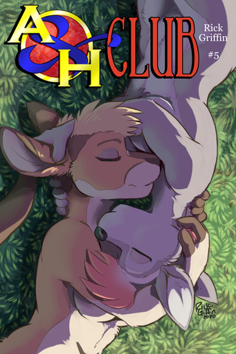 2020 2:3 adrian_gray anthro anthro_on_anthro blonde_hair breasts brown_body brown_fur canid canine canis comic cover cover_art cover_page duo english_text eyes_closed female femalefemale fur grass grey_body grey_fur hair hi_res hildegard_rothschild holding_head kangaroo macropod mammal marsupial nude outside plant red_hair rick_griffin romantic romantic_ambiance romantic_couple tan_body tan_fur text white_body white_fur wolf // 900x1350 // 965.3KB