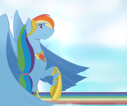 blue_body blue_feathers blue_fur conditional_dnp equid equine feathered_wings feathers female feral friendship_is_magic fur hair hasbro hooves horse jewelry mammal multicolored_hair my_little_pony pegasus rainbow rainbow_dash_(mlp) rainbow_hair scappo solo wings // 1180x981 // 412.3KB