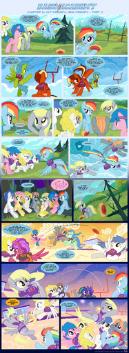 2013 absurd_res accessory blonde_hair blue_body blue_fur blue_hair cake comic cutie_mark derpy_hooves_(mlp) dessert dialogue english_text equid equine feathered_wings feathers female feral firefly_(pre-g4) fluttershy_(mlp) food freckles fur grey_body grey_fur group gym hair headband hi_res horse inside male mammal multicolored_hair pegasus pink_body pink_fur pink_hair purple_eyes rainbow_dash_(mlp) rainbow_hair sorc surprise_(pre-g4) text white_body white_fur wings yellow_body yellow_feathers yellow_fur // 1155x3168 // 2.8MB