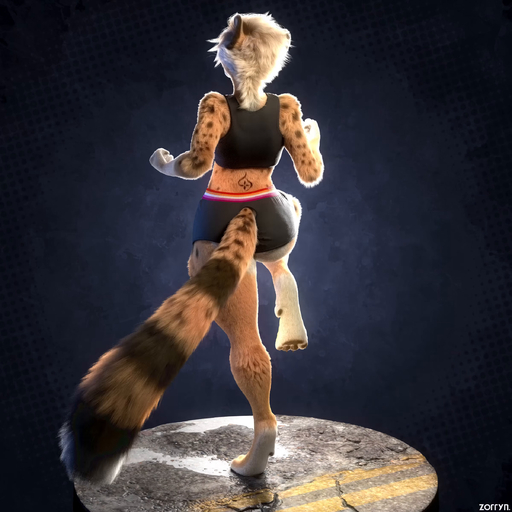 1:1 3d_(artwork) 4_toes absurd_res animated anthro barefoot big_butt bike_shorts black_clothing black_pawpads blue_eyes bodily_fluids bottomwear bra breasts brown_body brown_fur butt cheetah claws clothing dewclaw digital_media_(artwork) digitigrade facial_piercing feet felid feline female fluffy fluffy_tail fur hair happy hi_res hindpaw hotpants ino_makani lesbian_pride_colors lgbt_pride mammal martial_arts multicolored_body multicolored_fur no_sound nose_piercing orange_lesbian_pride_colors pawpads paws piercing pride_color_bottomwear pride_color_clothing pride_colors rear_view septum_piercing short_playtime shorts small_breasts smile soles solo sports_bra spots stripes tan_body tan_fur tattoo thick_thighs tight_clothing toes tongue turntable_(animation) underwear webm white_body white_fur white_hair zorryn // 2400x2400, 5.7s // 9.8MB