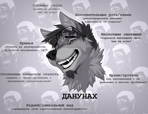black_nose canid canine canis critique ear_tuft eyebrows eyewear facial_hair fur glasses goatee grey_body grey_fur hair headshot_portrait human humor mammal meme portrait rage_comic russian_text satire smile solo teeth text translated trollface tuft wolf wolfy-nail wolfy-nail_(character) yao_ming yellow_eyes // 1100x850 // 174.5KB