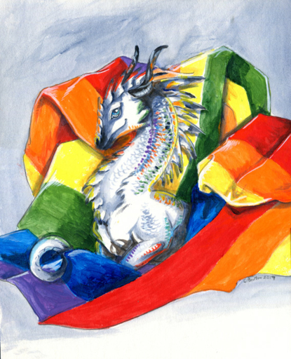 2019 ambiguous_gender bedding black_body black_scales blanket blue_body blue_eyes blue_scales dragon feral green_body green_scales heather_bruton horn lgbt_history_month lgbt_pride orange_body orange_scales purple_body purple_scales red_body red_scales scales solo white_body white_scales yellow_body yellow_scales // 568x700 // 769.3KB