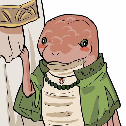 blush bonedwoo cape clothing dress female green_eyes hi_res human jewelry mammal necklace red_body red_scales red_skin reptile robe scales scalie simple_background snake tanith_(elden_ring) video_games zorayas // 2000x2000 // 326.9KB