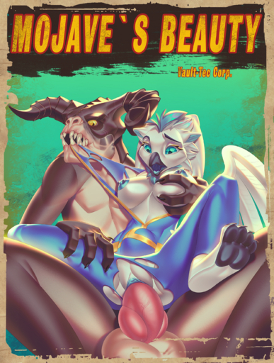 absurd_res anthro anthro_on_anthro anthro_penetrated anthro_penetrating anthro_penetrating_anthro avian bethesda_softworks blue_(bluethegryphon) cover deathclaw duo fallout female female_penetrated genitals gryphon hi_res male malefemale male_penetrating male_penetrating_female mythological_avian mythology penetration penile penile_penetration penis penis_in_pussy piercing pinkaxolotl poster pussy vaginal vaginal_penetration video_games // 2042x2700 // 9.0MB
