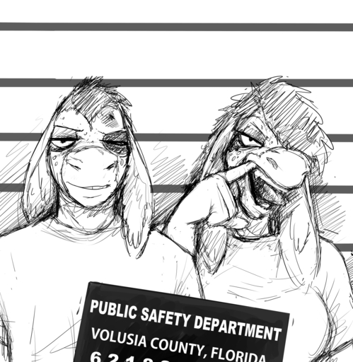 anthro asinus black_and_white black_eye_(injury) breasts brother brother_and_sister donk donk_sis donkey duo english_text equid equine female hair hi_res hladilnik horse long_ears male mammal monochrome mugshot open_mouth sibling sister text tongue tongue_out // 1248x1280 // 1.1MB