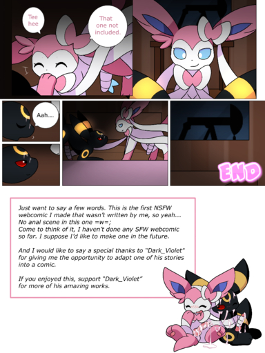 3:4 blush bodily_fluids brother brothers comic cum cum_in_mouth cum_inside cum_on_face cum_on_penis cum_string drooling eeveelution english_text eyes_closed feral feral_on_feral genital_fluids genitals hi_res incest_(lore) km-15 male nintendo open_mouth penis pokemon pokemon_(species) saliva sibling smile sylveon text the_end tongue umbreon video_games // 960x1280 // 625.2KB