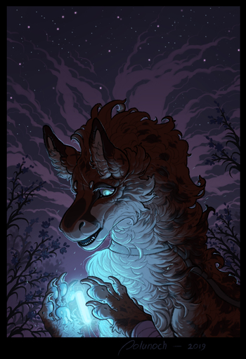 2019 ambiguous_gender brown_body brown_fur detailed_background digital_media_(artwork) dragon eyelashes feral fur furred_dragon hi_res night open_mouth outside pawpads paws polunoch sky solo star starry_sky teeth tongue // 828x1210 // 834.7KB