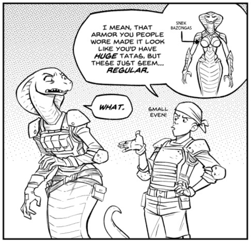 agent_torque apode bandanna big_breasts breasts clothed clothing dialogue draconcopode duo english_text female hand_on_hip human humor kerchief larger_female legless letterbox low_res male mammal mcnostril monochrome naga non-mammal_breasts reptile scalie serpentine size_difference smaller_male snake text video_games viper_(x-com) wide_hips x-com x-com:_chimera_squad // 486x468 // 99.4KB