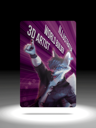 2018 3:4 3d_(artwork) 3d_animation advertisement animated anthro business_card canid canine canis clothed clothing coyote digital_media_(artwork) ear_tag eyewear fangs glasses graphic_design happy male mammal short_playtime smile solo vector whiskers zorryn // 750x1000 // 8.5MB