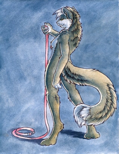 2011 anthro breasts collar felid female leash mammal nude ruaidri side_boob solo // 634x821 // 142KB