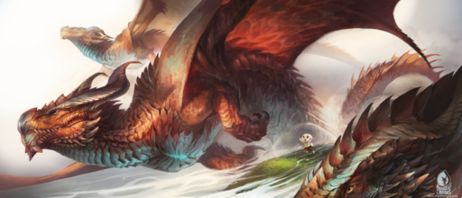 2019 alectorfencer ambiguous_gender anthro barefoot blue_eyes brown_eyes claws clothed clothing curved_horn digital_media_(artwork) dragon feet feral flying fur grass group hi_res horn lagomorph leporid male mammal membrane_(anatomy) membranous_wings plant rabbit scalie smile topless western_dragon white_body white_fur wings // 2519x1082 // 3.1MB