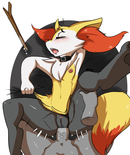 5:6 anal anal_penetration anthro anthro_penetrated anvil_position avante92 biped blush bodily_fluids braixen breasts canid canine collar duo edit erection eyelashes eyes_closed faceless_character faceless_human faceless_male female female_focus female_on_human female_penetrated first_person_view flat_chested from_front_position genital_fluids genitals hi_res human human_on_anthro human_penetrating human_penetrating_anthro humanoid_genitalia humanoid_penis inner_ear_fluff interspecies legs_up lying male malefemale male_on_anthro male_penetrating male_penetrating_female mammal nipples nude on_back open_mouth penetration penis pokemon_(species) pokephilia pussy pussy_juice sex simple_background solo_focus source_request spread_legs spreading tongue tuft video_games white_background // 1280x1536 // 691.9KB