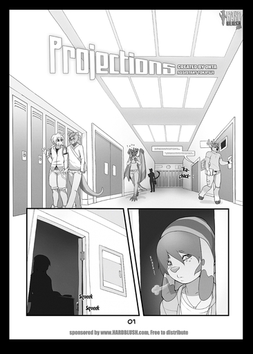anthro black_border border canid canine canis cervid clothed clothing comic conditional_dnp cover cover_art cover_page dialogue domestic_dog door doxy dragon english_text freckles freely_redistributable girly greyscale hi_res locker lutrine male mammal marty_(onta) monochrome mustelid number page_number scalie school sigh student text tokifuji walking // 914x1280 // 499.5KB