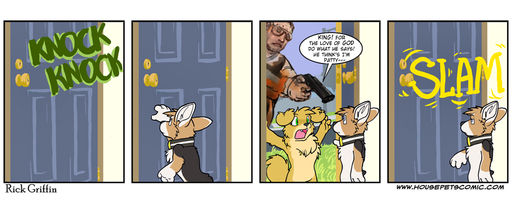 anthro canid canine canis chris_chan collar comic crossover dialogue domestic_dog edit english_text female flat_chested fur group gun king_(housepets!) male mammal pomeranian ranged_weapon rick_griffin spitz tarot_(housepets!) text tuft weapon webcomic webcomic_character // 913x358 // 240.6KB