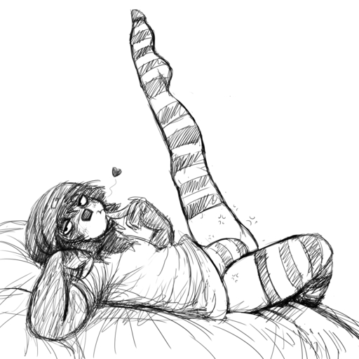 1:1 2016 <3 anthro bed black_and_white bulge claws clothing furniture girly hair hat headgear headwear hi_res hladilnik legwear looking_at_viewer male mammal monochrome nobby_(character) pattern_clothing pattern_legwear pattern_underwear pilosan raised_leg simple_background sloth solo stockings striped_clothing striped_legwear striped_underwear stripes thigh_highs underwear white_background xenarthran // 1280x1280 // 1023.5KB