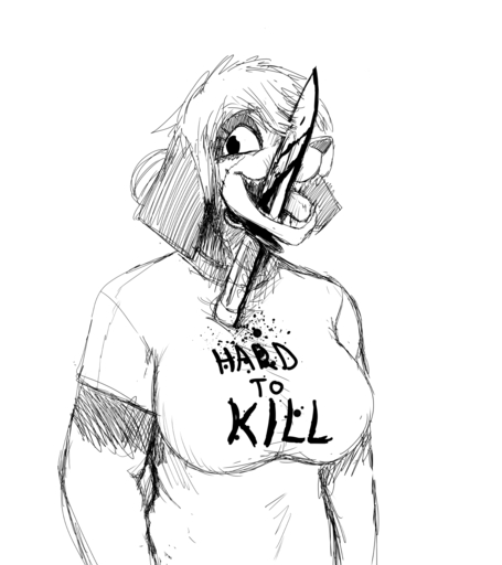 2019 anthro blood bodily_fluids canid canine canis clothing domestic_dog english_text female front_view gore hi_res hladilnik just_a_flesh_wound knife mammal meme military monochrome monty_python monty_python_and_the_holy_grail open_mouth samantha_thott shirt simple_background standing t-shirt text text_on_clothing text_on_shirt text_on_topwear topwear white_background wounded // 1280x1440 // 730.8KB