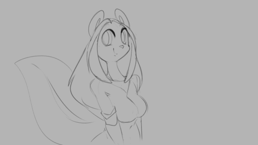 16:9 2d_animation animated anthro breasts clothed clothing clothing_lift female flashing frame_by_frame grin looking_at_viewer mammal mephitid monochrome nipple_outline nipples open_mouth shirt shirt_lift short_playtime skunk smile smirk solo spirale topwear widescreen // 800x450 // 498.3KB