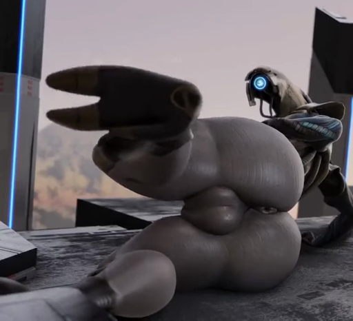 3d_(artwork) 3d_animation alien animated anus ball_squish balls big_balls digital_media_(artwork) genitals geth girly humanoid lying machine male moreuselesssource on_side robot solo sound squeezing_balls squish thick_thighs video_games webm wide_hips // 790x720, 6s // 570.2KB