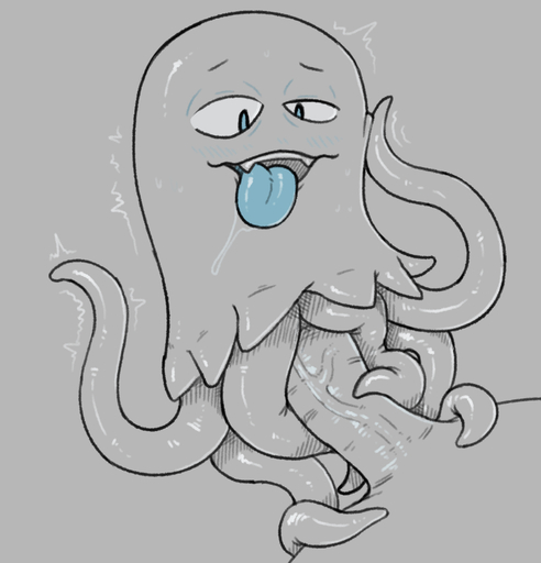 ambiguous_gender ambiguous_on_human bestiality big_penis blue_tongue cute_fangs duo feral genitals ghost haunt hi_res human human_on_feral interspecies looking_pleasured male mammal penis scruffythedeer simple_background spirit tentacles throbbing tongue // 1660x1727 // 551.7KB