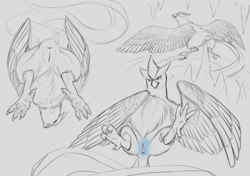 absurd_res anus articuno avian bird feathers female feral fur genitals hi_res ice icicle improvised_sex_toy legendary_pokemon multiple_poses nintendo nude pokemon pokemon_(species) pose pussy sketch solo tv_dinner_art vaginal video_games yaroul // 3508x2480 // 3.7MB
