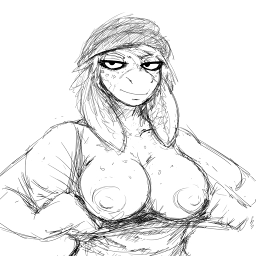 1:1 anthro asinus beanie big_breasts black_and_white breasts cleavage clothed clothing donk_sis donkey edit equid equine female flashing hat headgear headwear hi_res hladilnik horse long_ears looking_at_viewer mammal monochrome nipples shirt solo tongue tongue_out topwear // 1280x1280 // 593.5KB