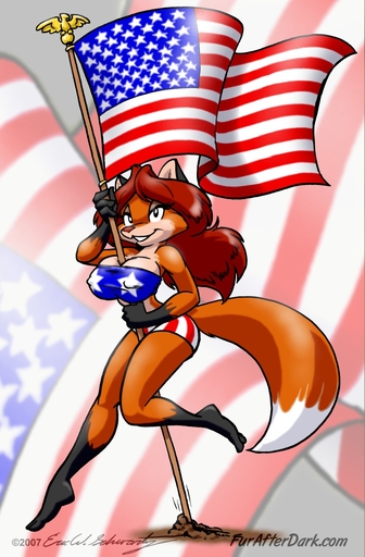 2007 4th_of_july accipitrid accipitriform anthro avian big_breasts bird breasts canid canine eagle eric_schwartz female finial flag fox furafterdark hair hi_res long_hair mammal red_hair sheila_vixen solo stars_and_stripes text united_states_of_america url // 800x1220 // 216.1KB